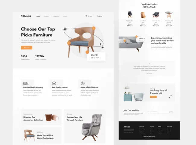 Furniture Online Store Website